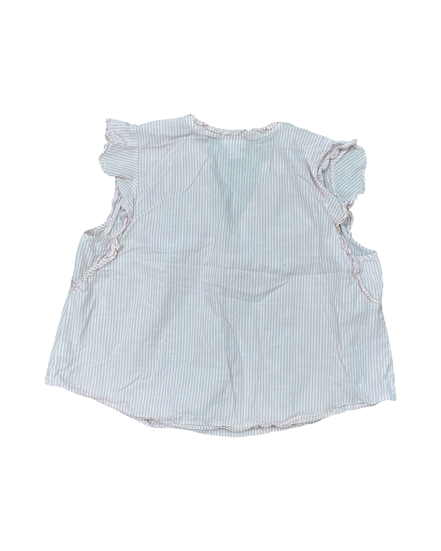 Top Ss By Liz Claiborne In Pink & White, Size:1X
