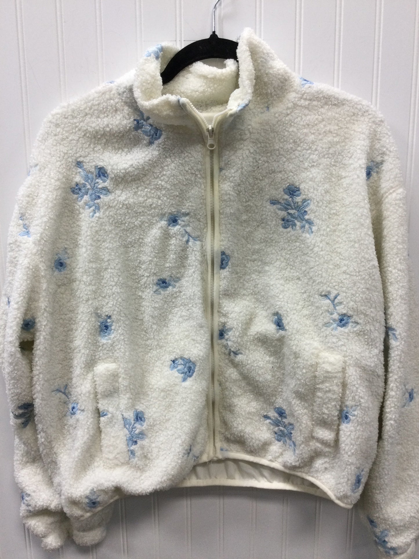 Jacket Fleece By Aeropostale In Cream, Size:M