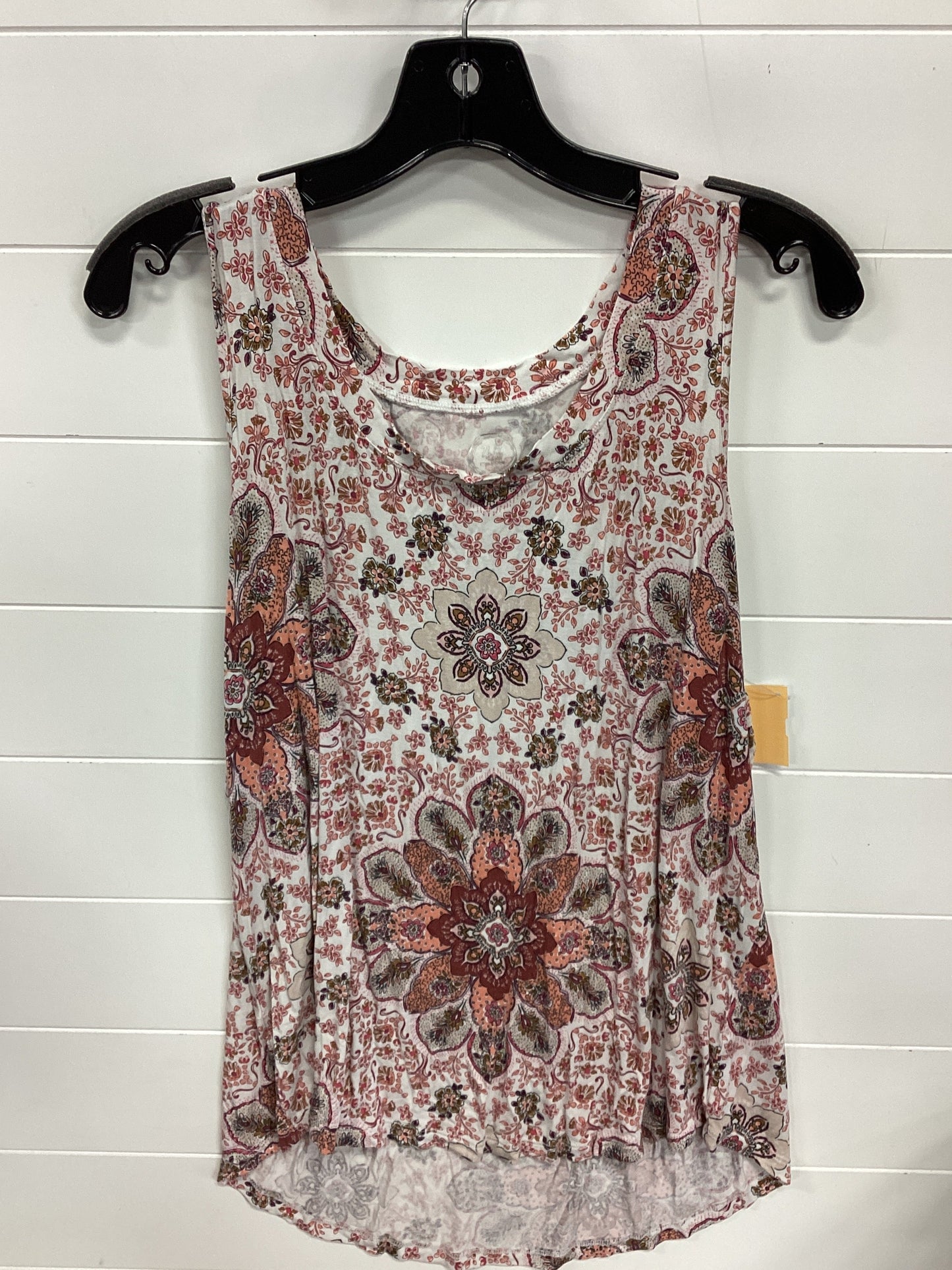 Top Sleeveless By Maurices In Red & White, Size:1X