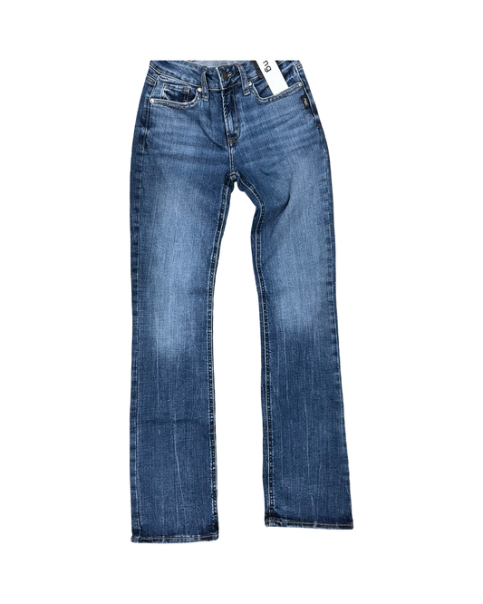 Jeans Boot Cut By Silver In Blue Denim, Size:2