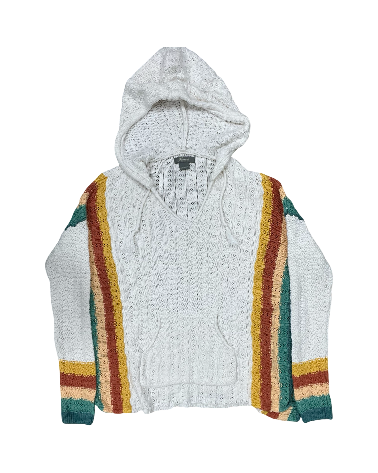 Sweater By Natural Reflections In Cream & Yellow, Size:L