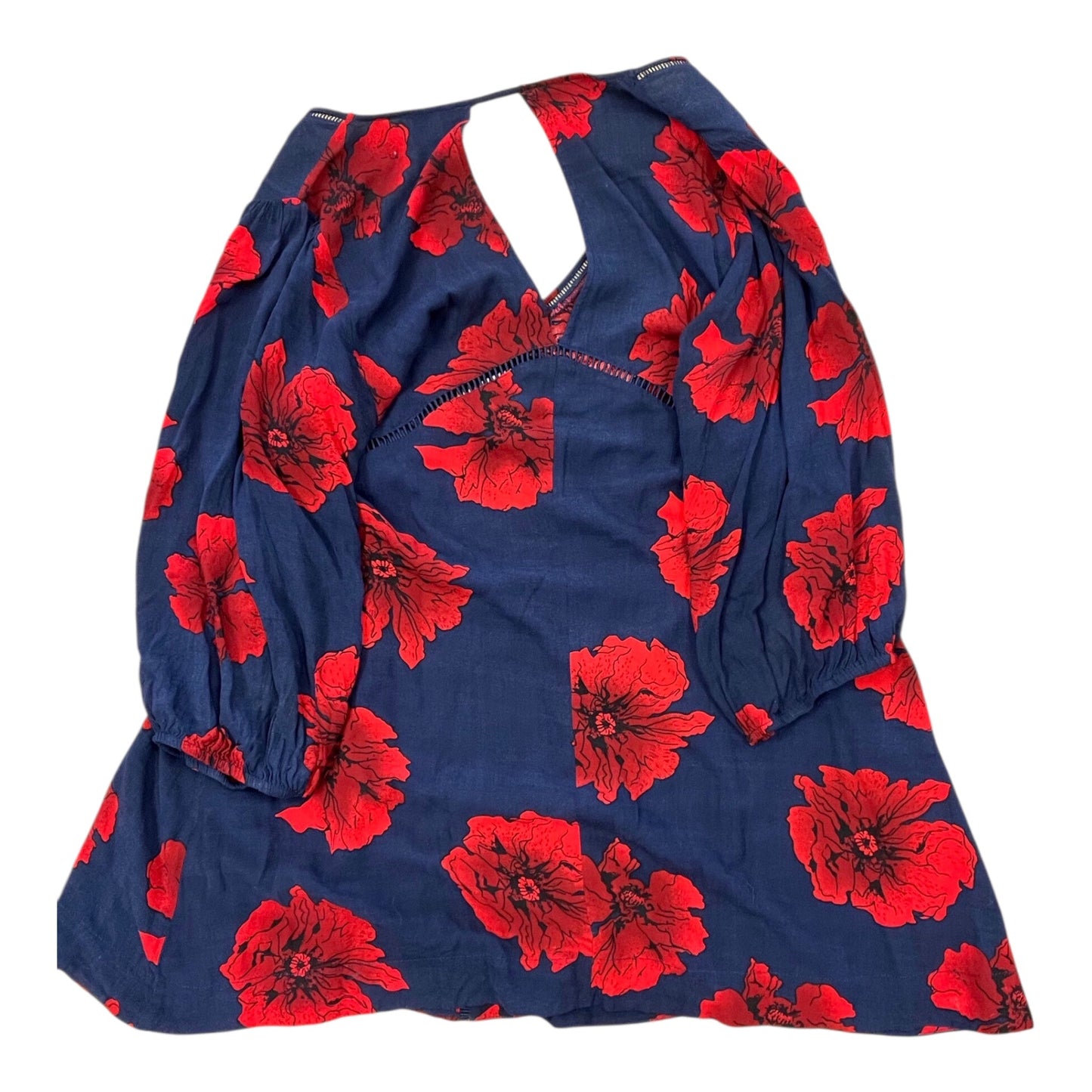 Dress Casual Short By Jodifl In Blue & Red, Size:L