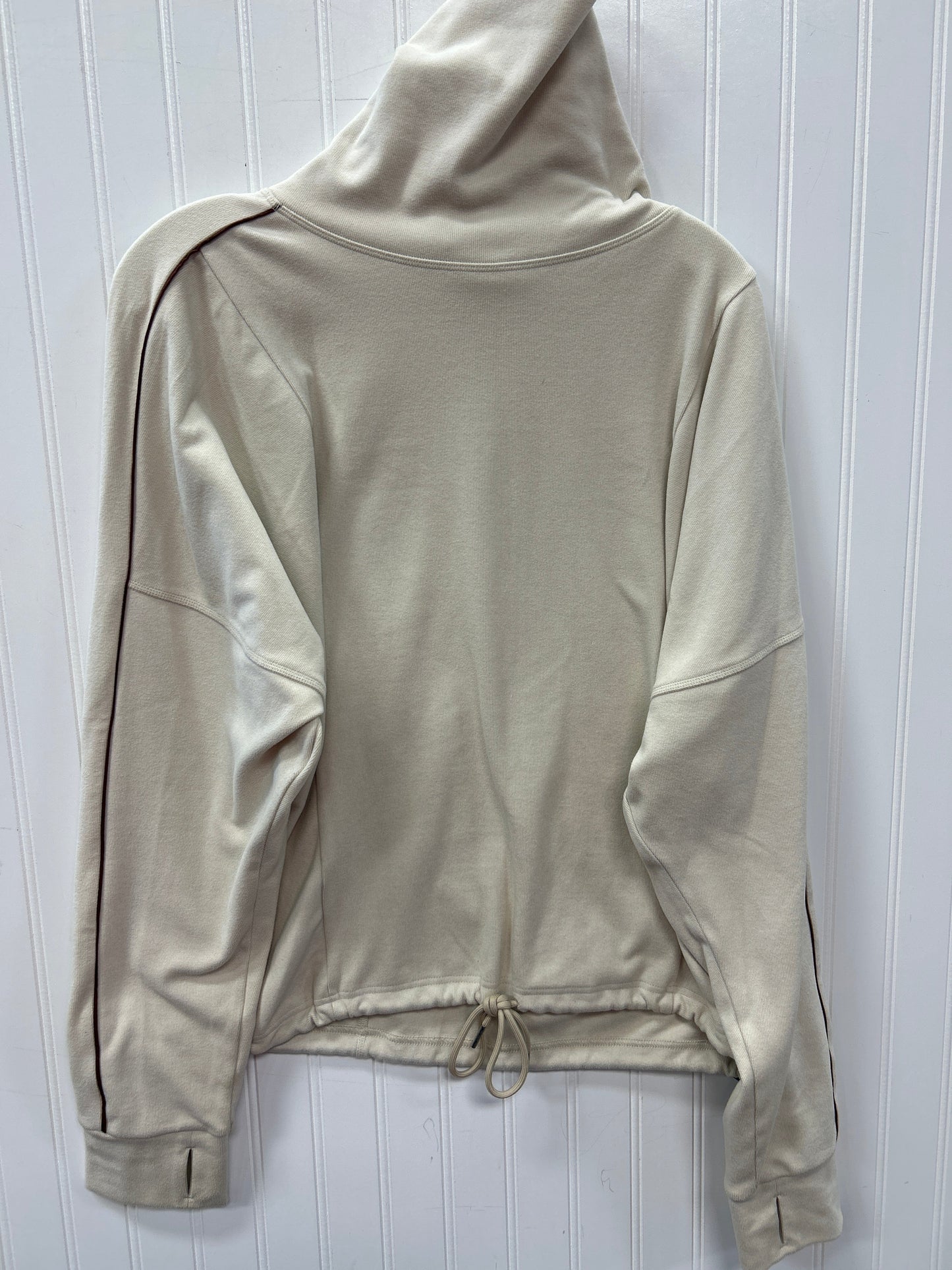 Athletic Sweatshirt Collar By Varley In Cream, Size:Xl