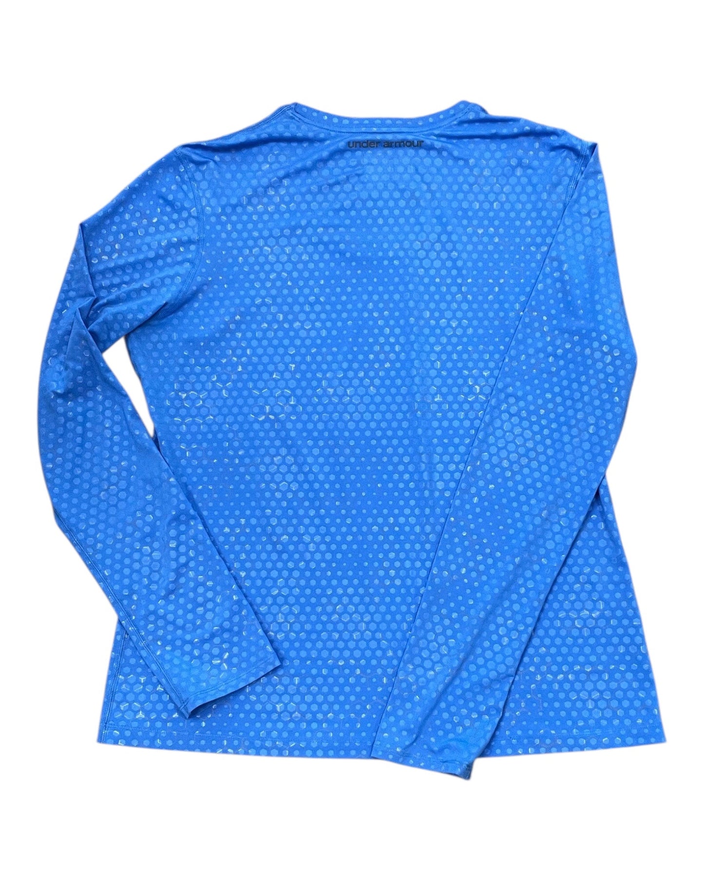 Athletic Top Ls Collar By Under Armour In Blue, Size:Xl