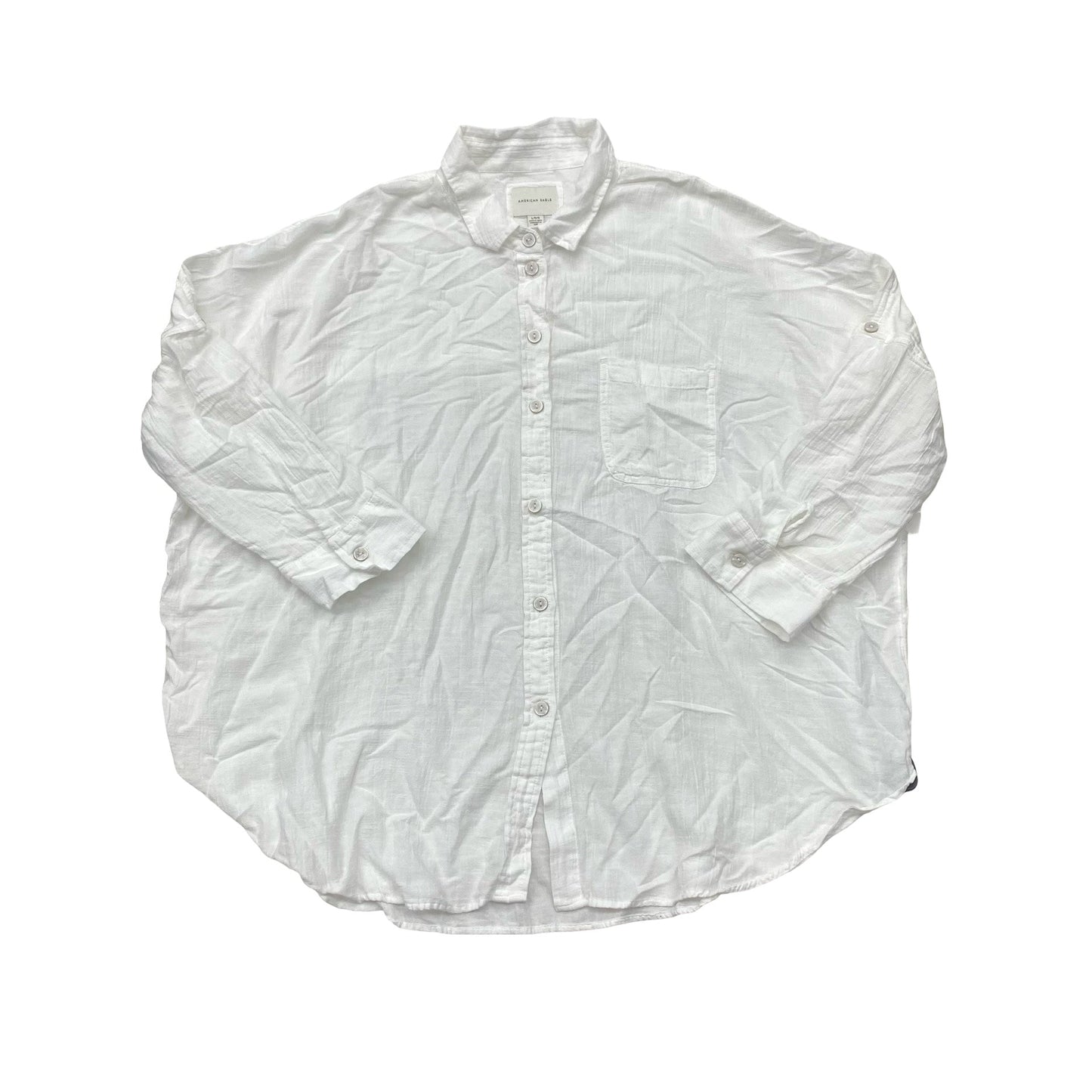 Top Ls By American Eagle In White, Size:L