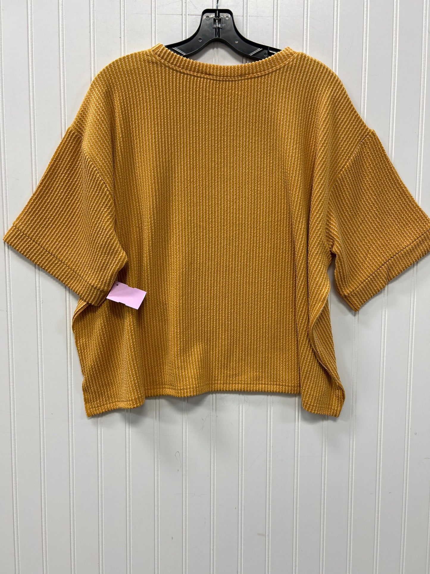Shorts Set By Zenana In Yellow, Size:L