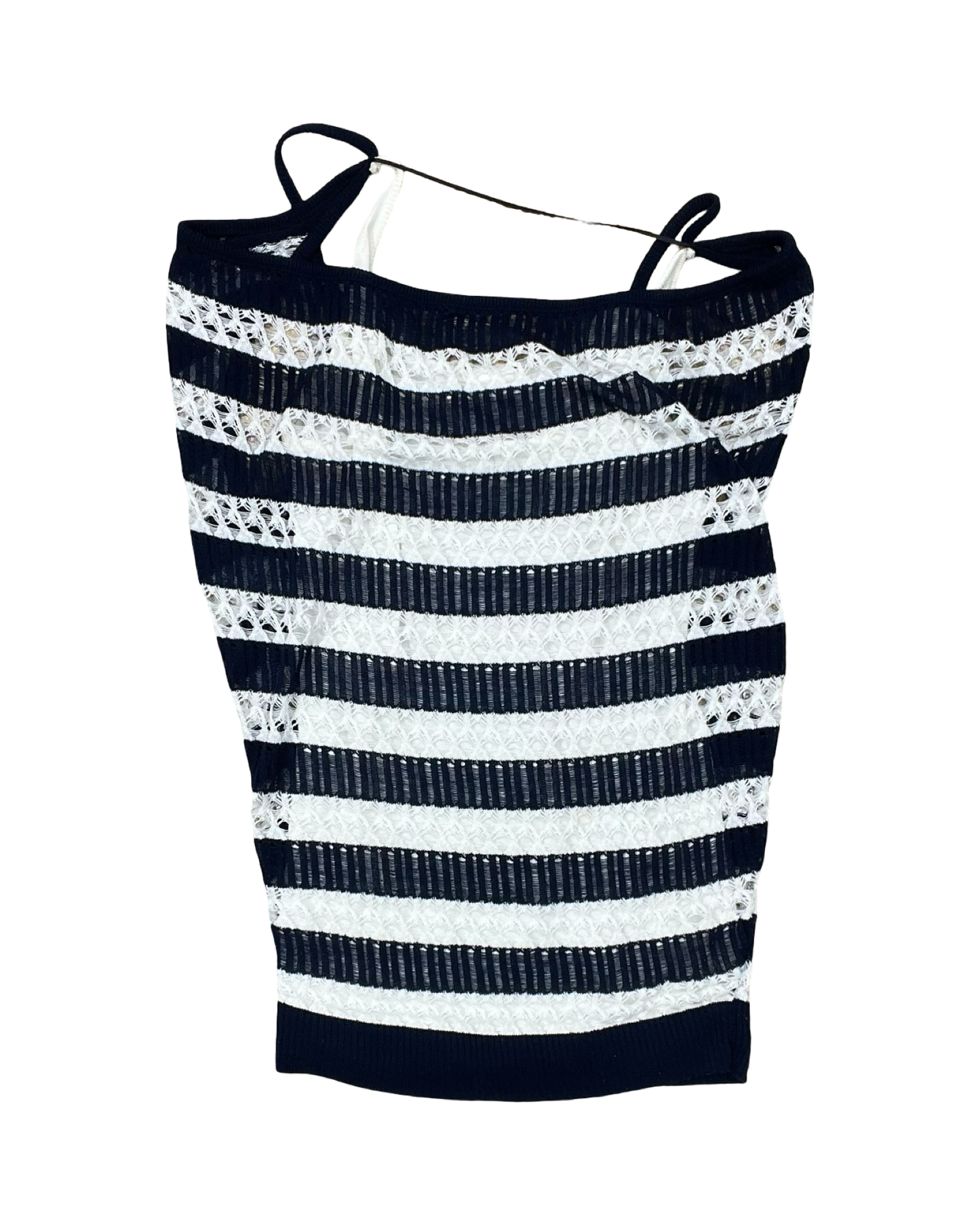 Top Sleeveless By Venus In Blue & Cream, Size:M