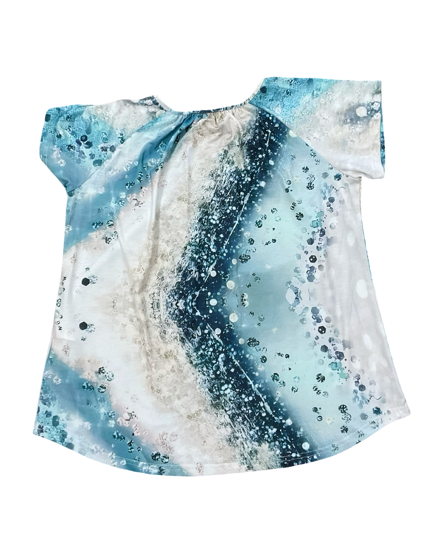 Top Ss By Clothes Mentor In Teal, Size:L