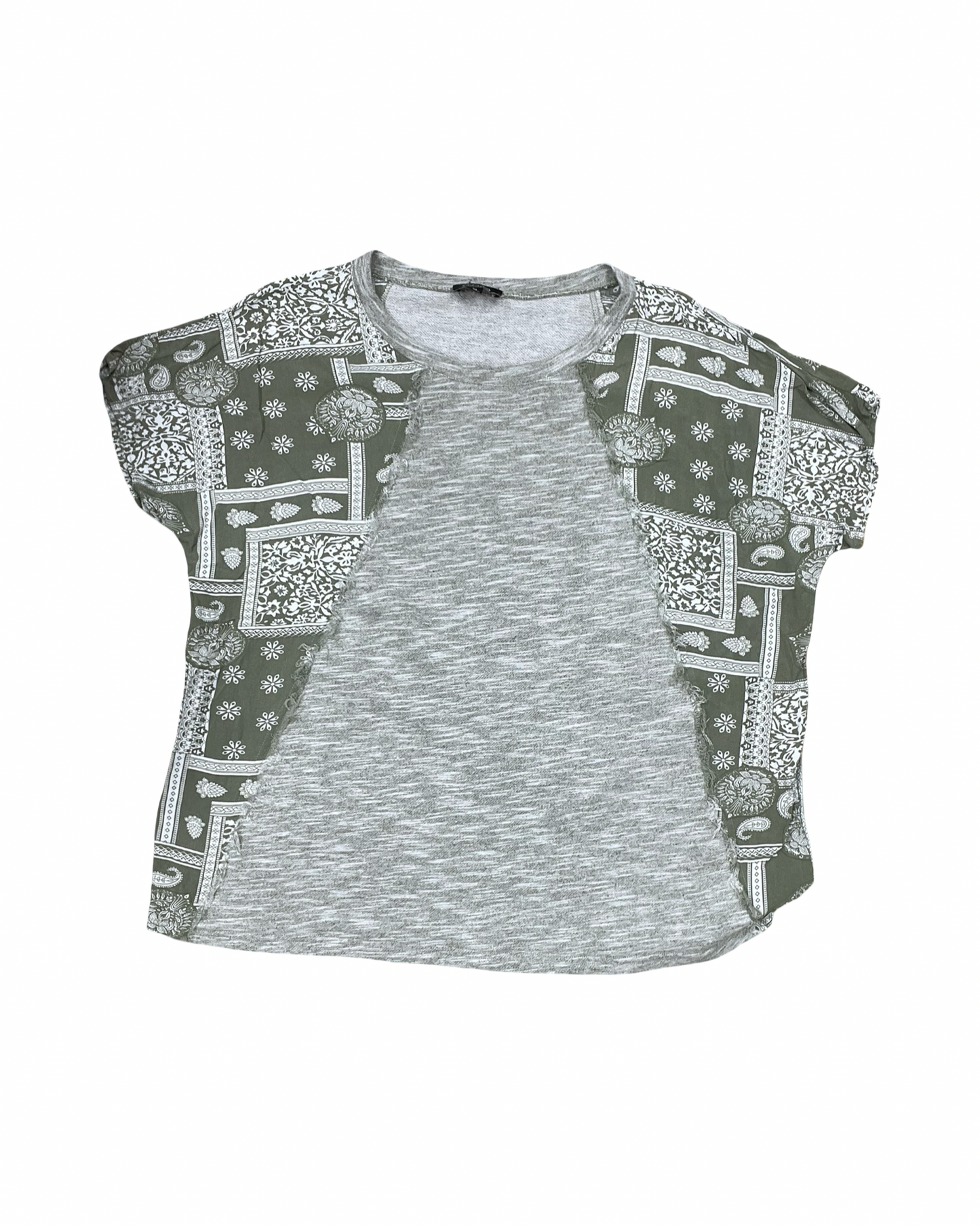 Top Ss By Gigio In Green & Grey, Size:M