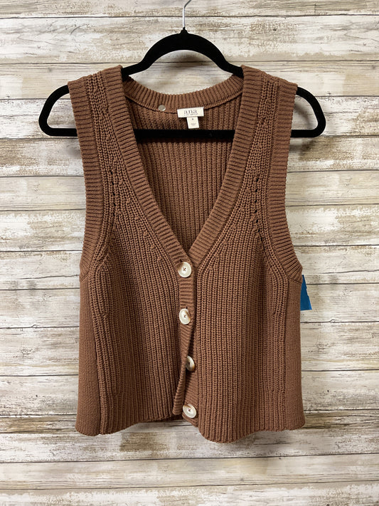 Vest Sweater By Ana In Brown, Size:M