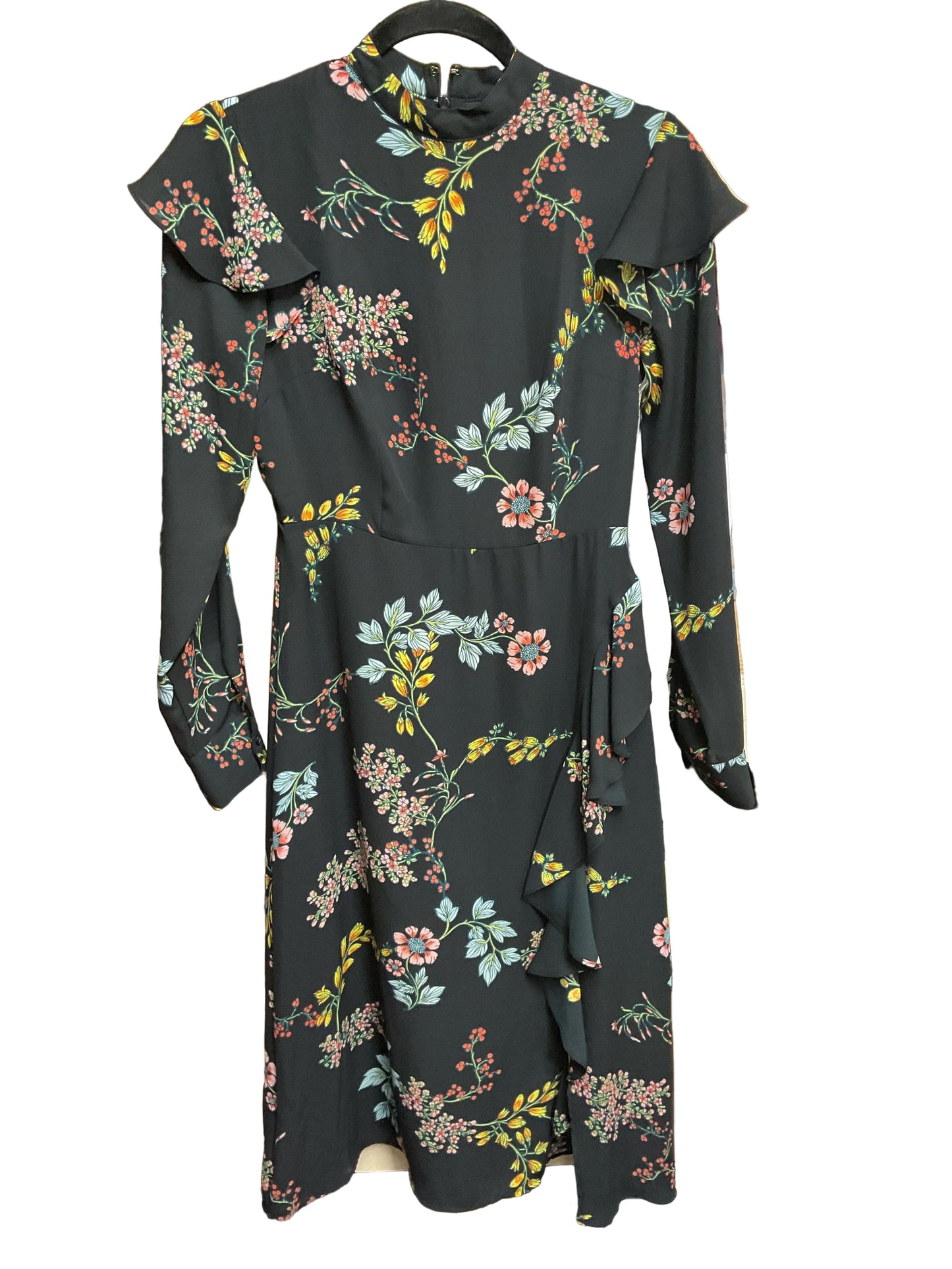 Dress Casual Midi By Who What Wear In Floral Print, Size:Xs