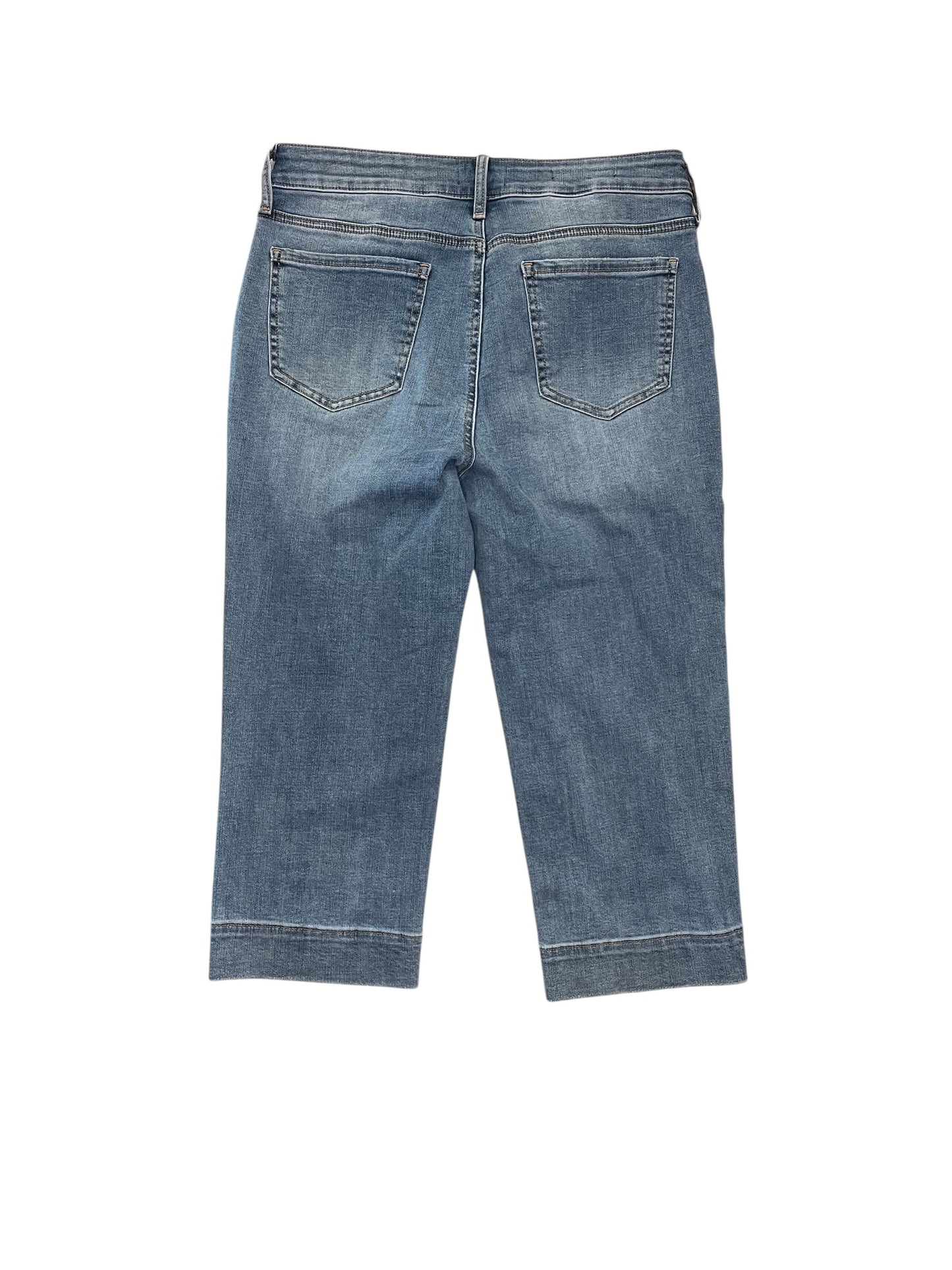 Jeans Cropped By Not Your Daughters Jeans In Blue Denim, Size:8