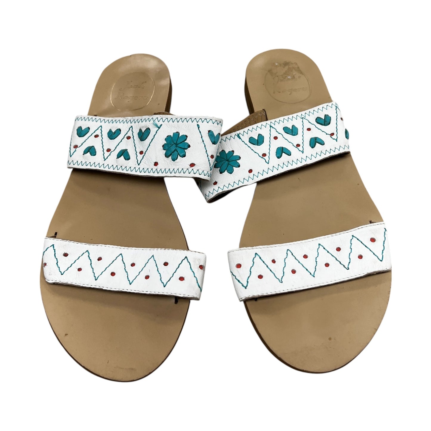 Shoes Flats By Jack Rogers In White, Size:9