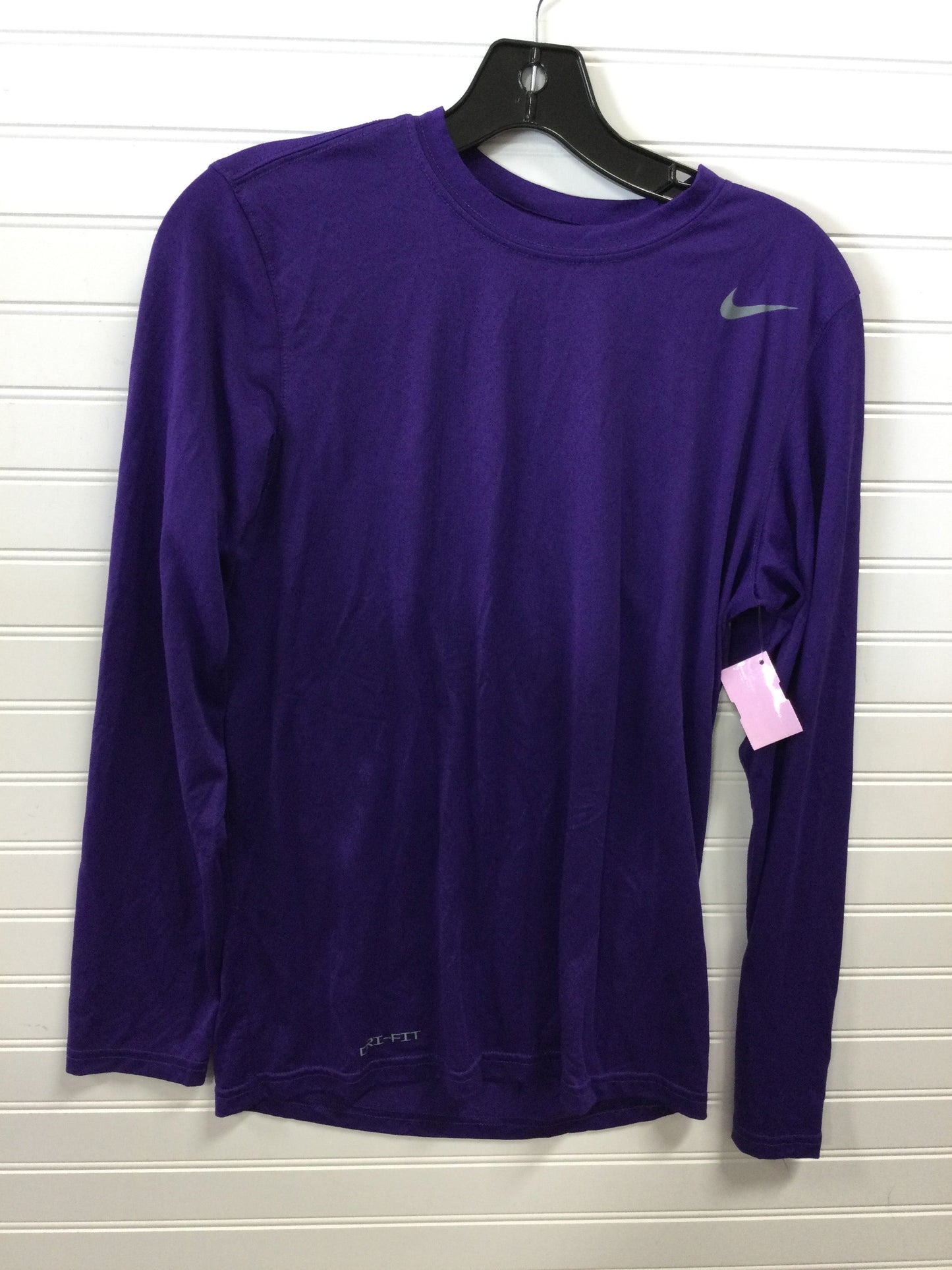 Athletic Top Ls Collar By Nike In Purple, Size:S