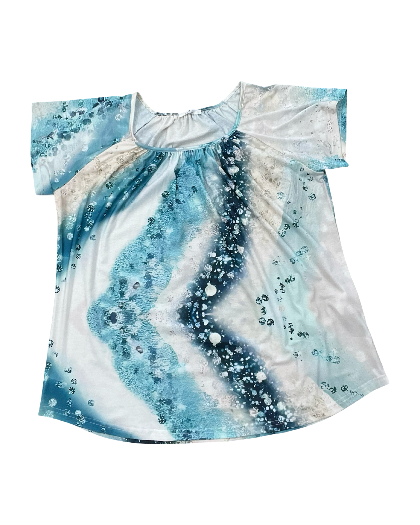 Top Ss By Clothes Mentor In Teal, Size:L