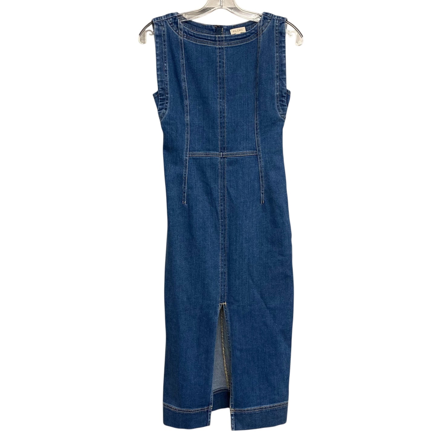 Dress Casual Midi By Pilcro In Blue Denim, Size:Xs