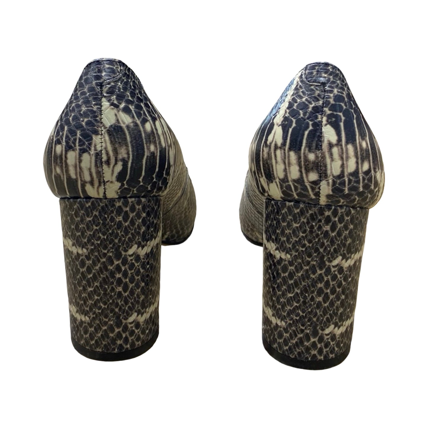 Shoes Heels Block By Marc Fisher In Snakeskin Print, Size:6