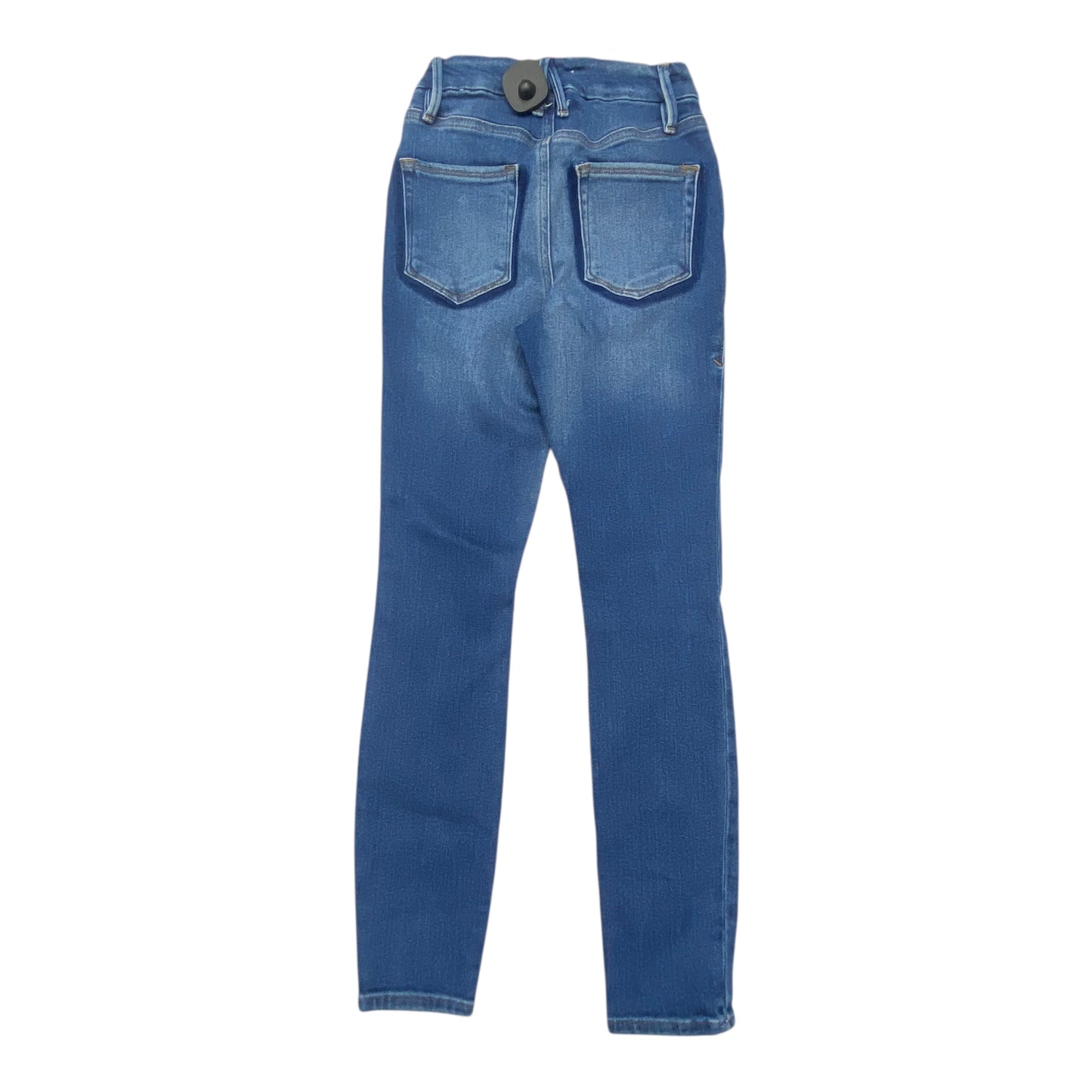 Jeans Skinny By Good American In Blue Denim, Size:0