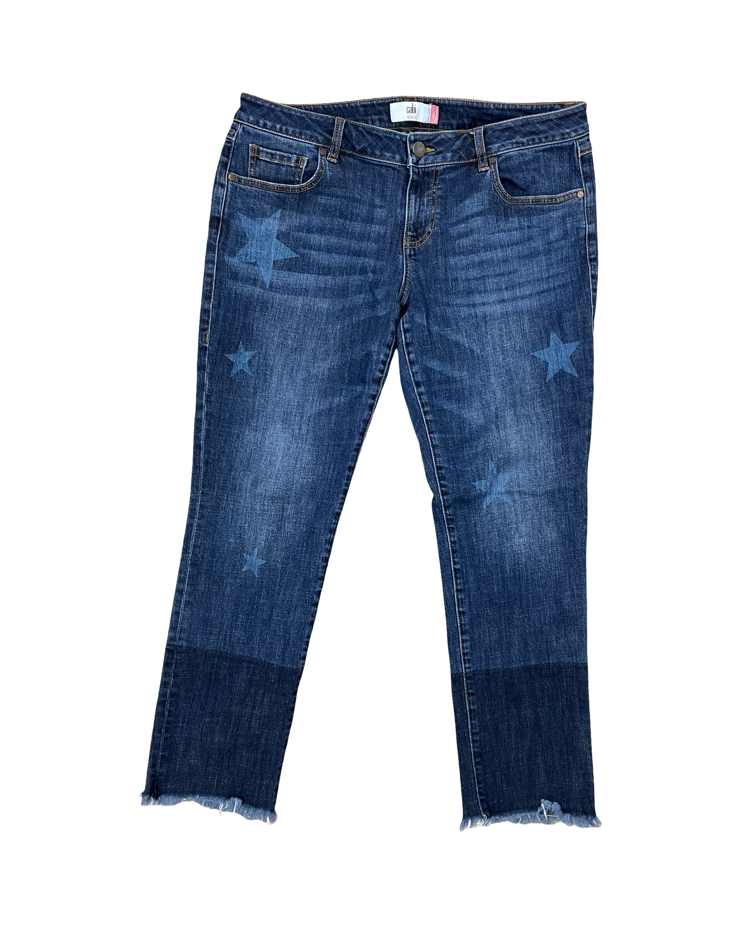 Jeans Straight By Cabi In Blue Denim, Size:10