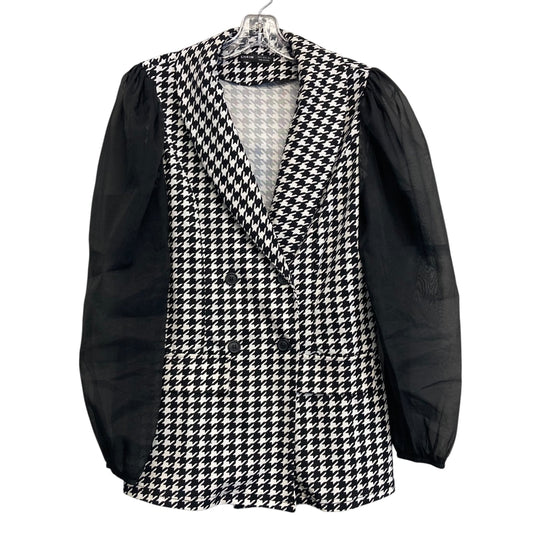 Blazer By Shein In Black & White, Size:S