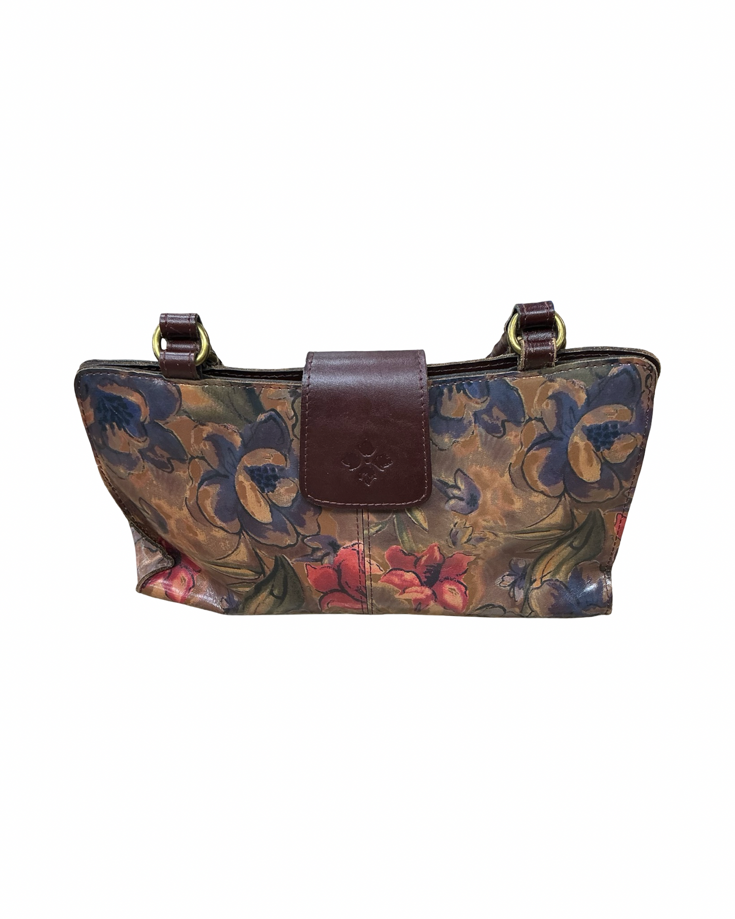 Handbag Designer By Patricia Nash In Blue & Brown, Size:Medium