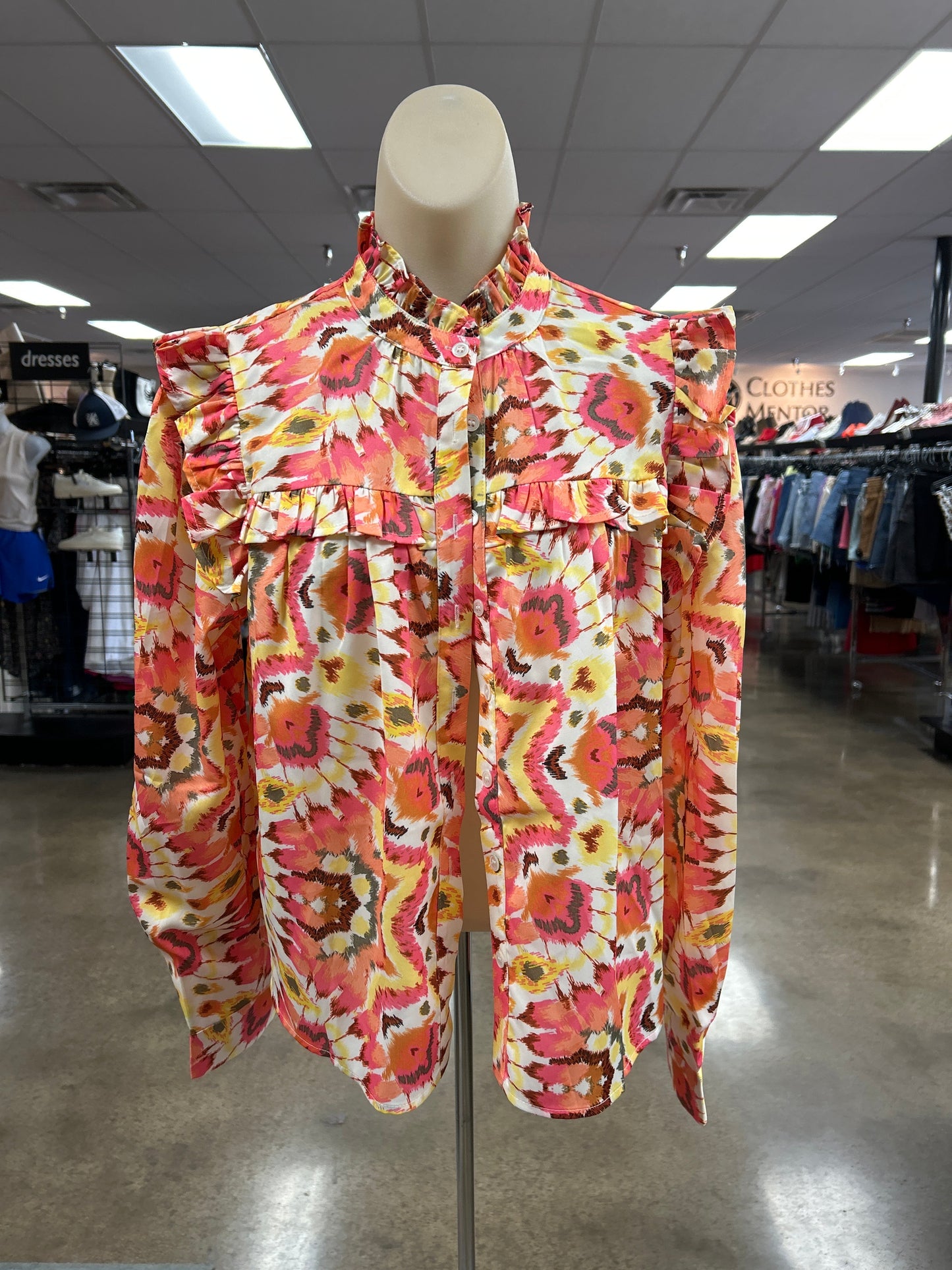 Top Ls By Pinch In Floral Print, Size:M