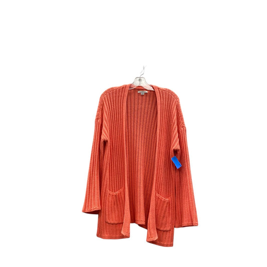 Sweater Cardigan By American Eagle In Coral, Size:Xs