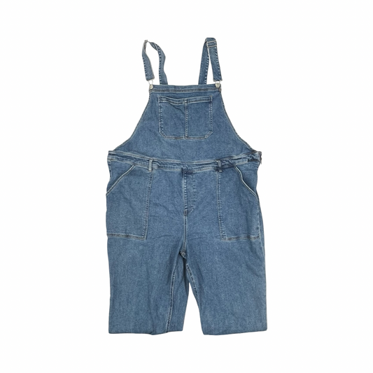 Overalls By Ava & Viv In Blue Denim, Size:24