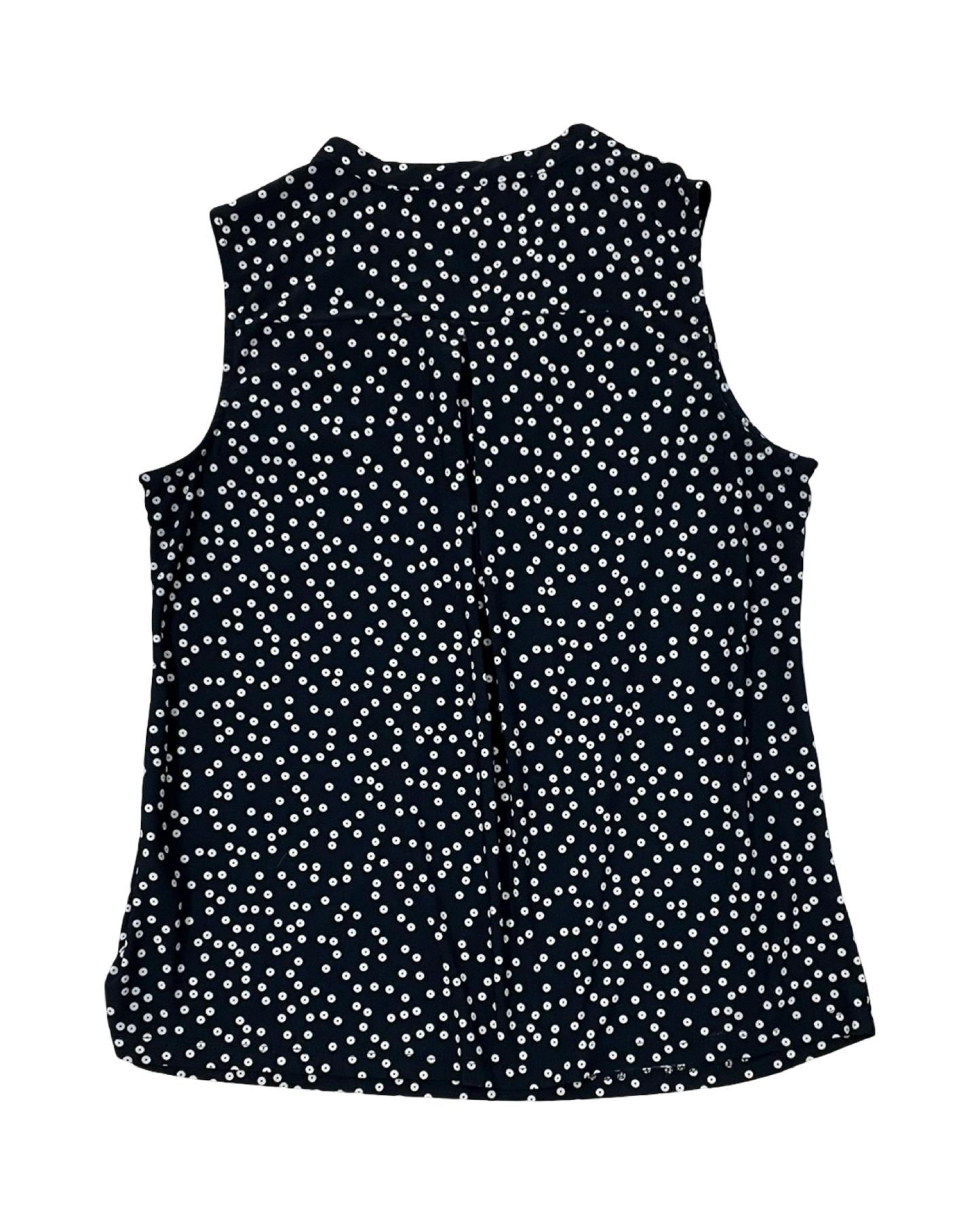 Top Sleeveless By Anne Klein In Black & Tan, Size:M