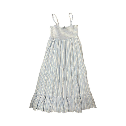 Dress Casual Maxi By Tommy Hilfiger In Blue & White, Size:L