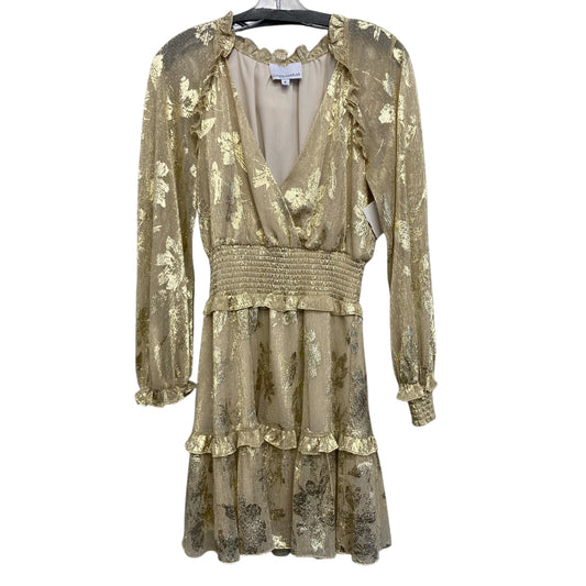Dress Party Short By Gilner Farrar In Gold, Size:M