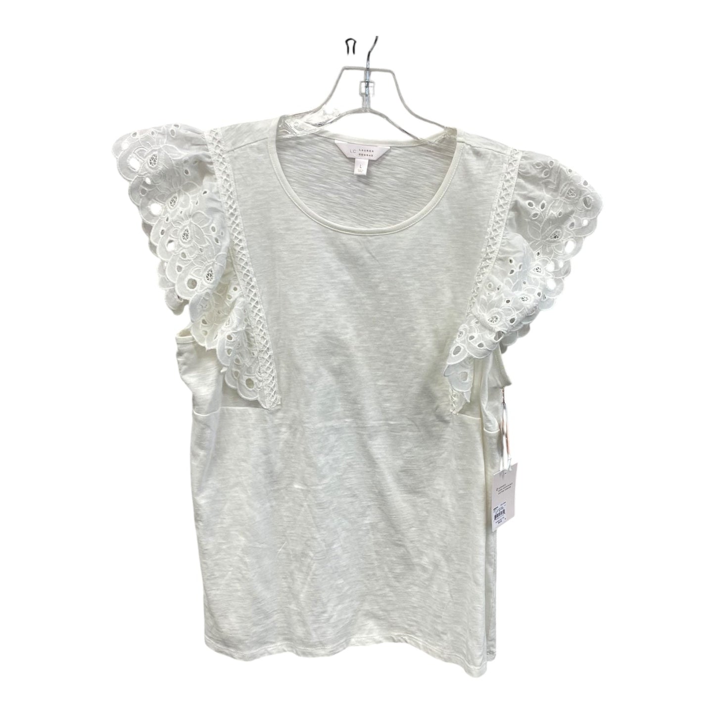 Top Sleeveless By Lc Lauren Conrad In Cream, Size:L