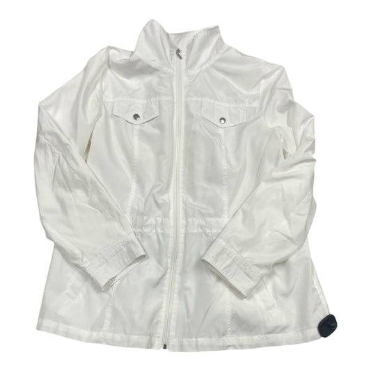 Jacket Windbreaker By Studio Works In White, Size:Xl