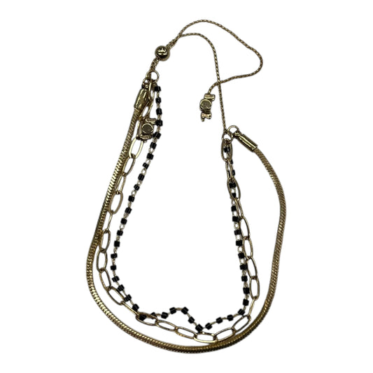 Bracelet Chain By Clothes Mentor In Black & Gold