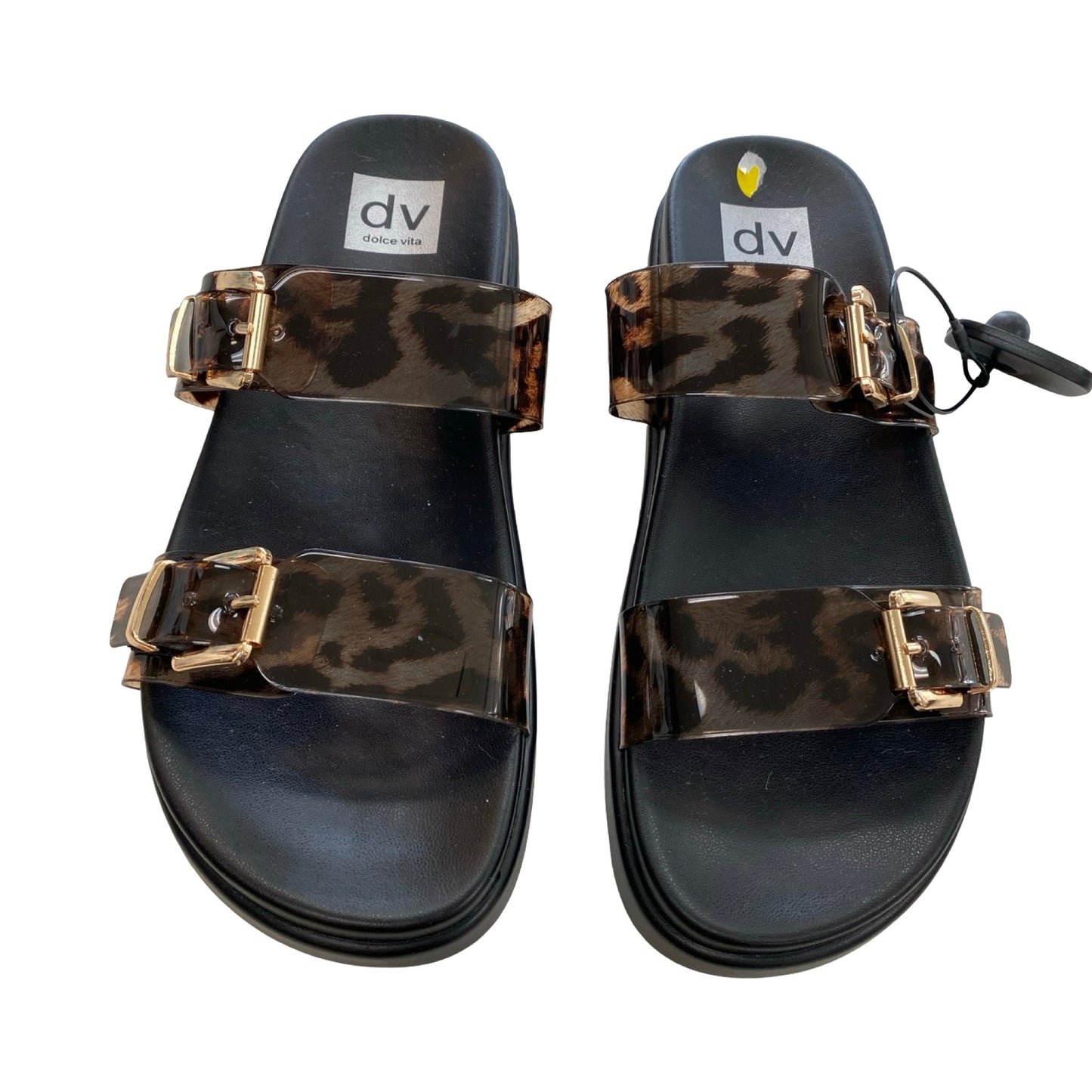 Sandals Flats By Dolce Vita In Animal Print, Size:9