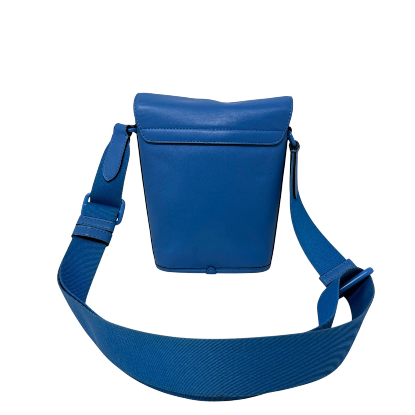 Track Small Flap Leather Crossbody Bag In Racer Blue Designer By Coach, Size: Small