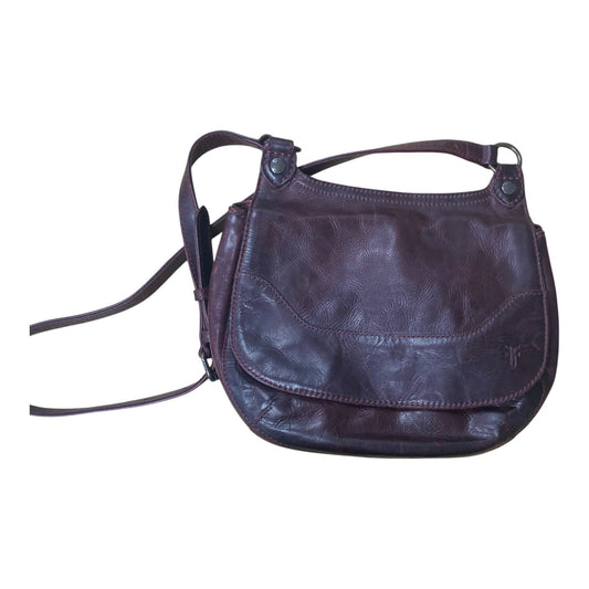 Crossbody Designer By Frye In Purple, Size:Medium