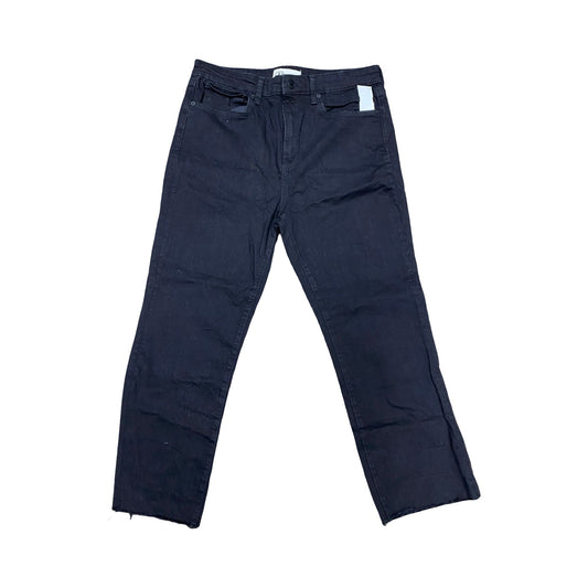 Jeans Straight By Zara In Black, Size:14