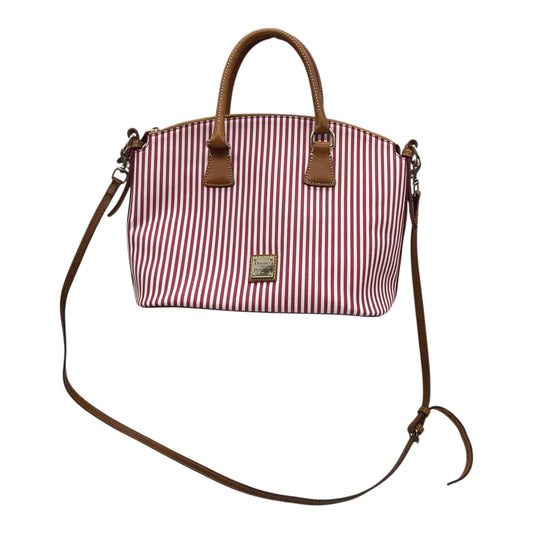 Handbag Designer By Dooney And Bourke In Red & White, Size:Medium
