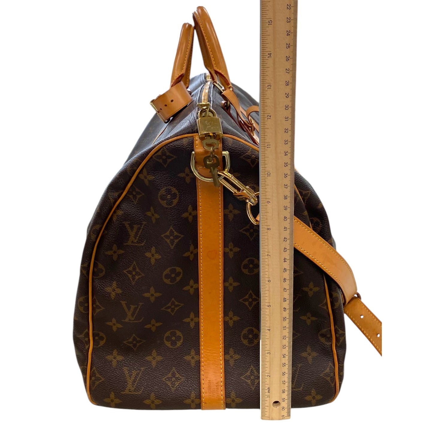 Duffle And Weekender Luxury Designer By Louis Vuitton In Brown, Size:Large(55)