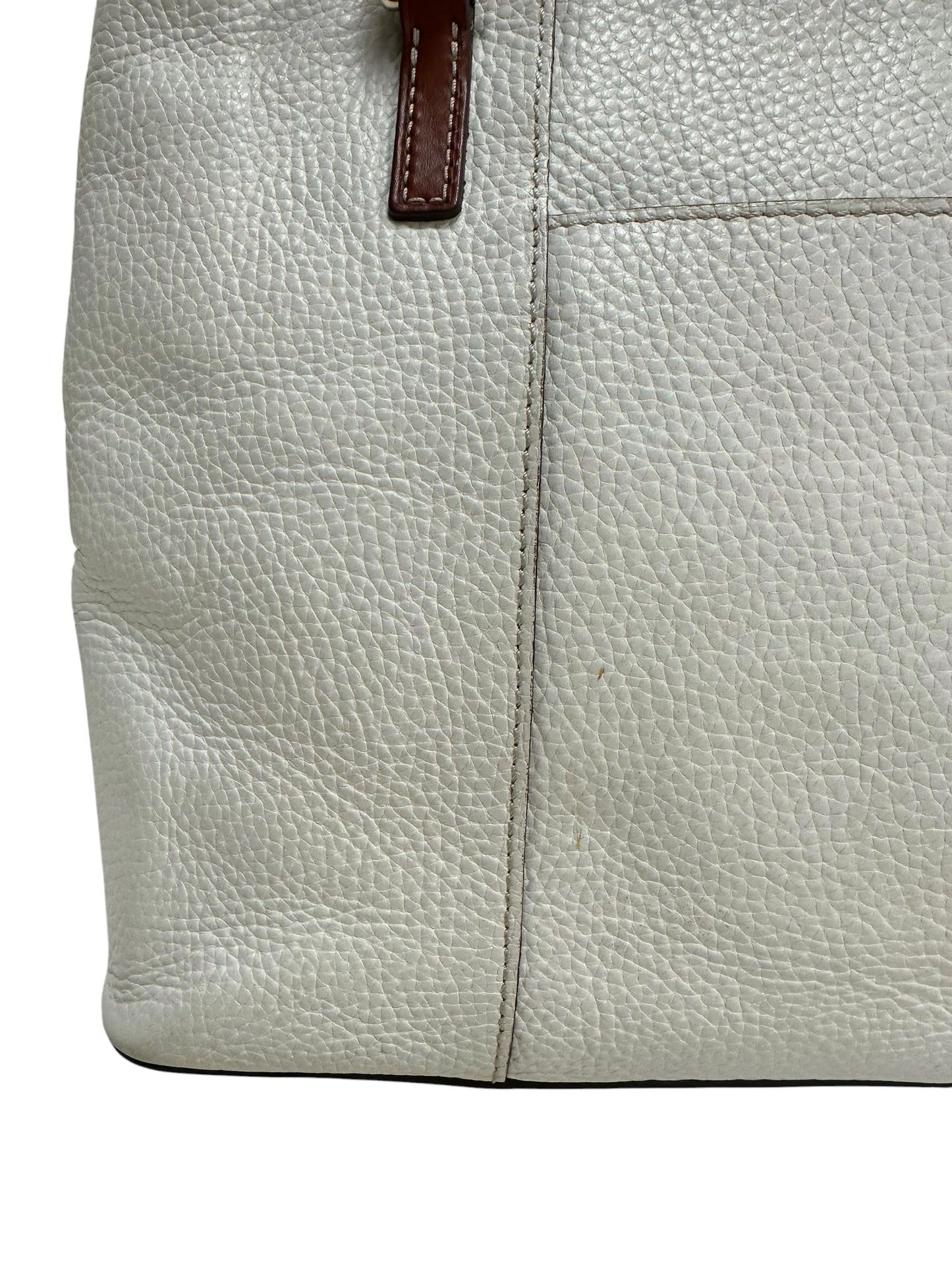 Handbag Designer By Dooney And Bourke In Cream, Size:Medium