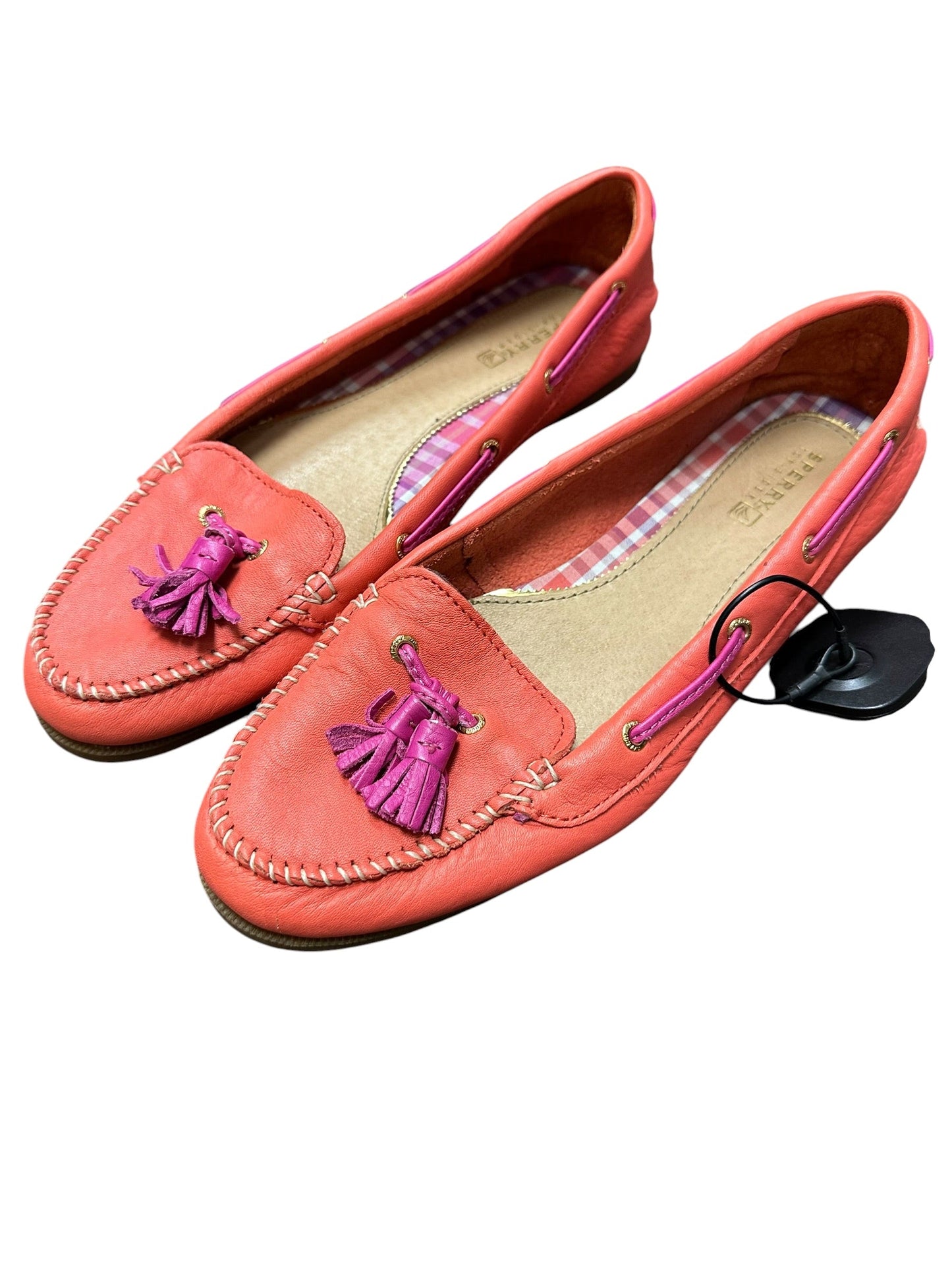 Shoes Flats By Sperry In Coral, Size:9