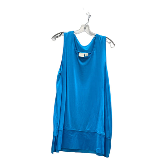 Top Sleeveless By Chicos In Blue, Size:Xl