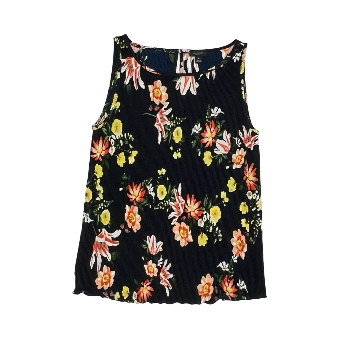 Blouse Sleeveless By Ann Taylor In Floral Print, Size:Xs