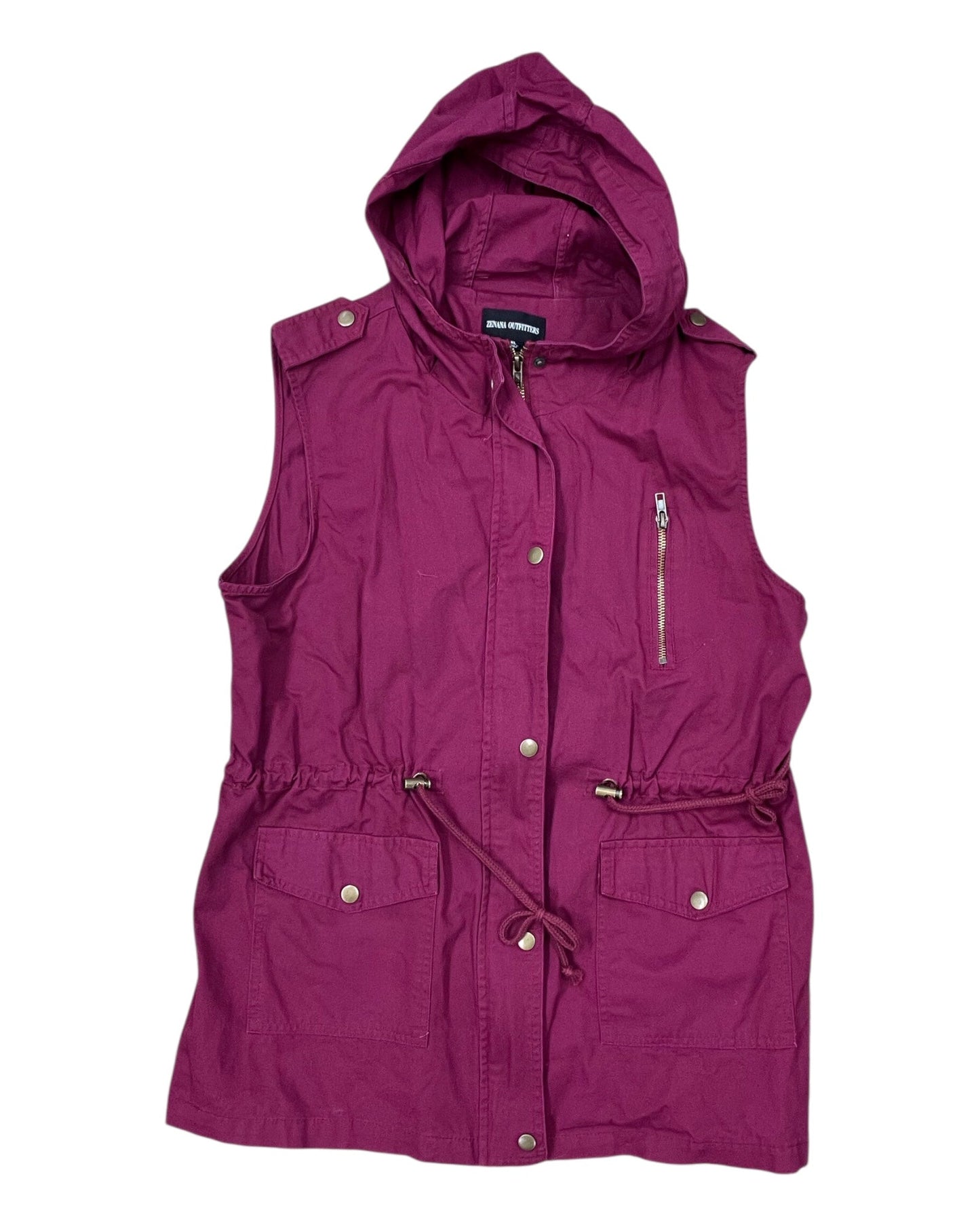 Vest Other By Zenana Outfitters In Red, Size:Xl