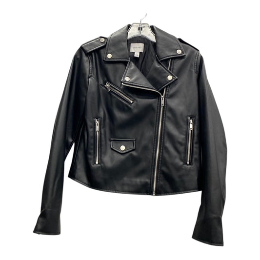 Jacket Moto By Nine West In Black, Size:Xs