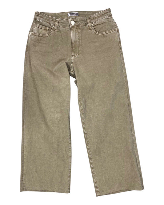 Jeans Cropped By Kut In Tan, Size:6