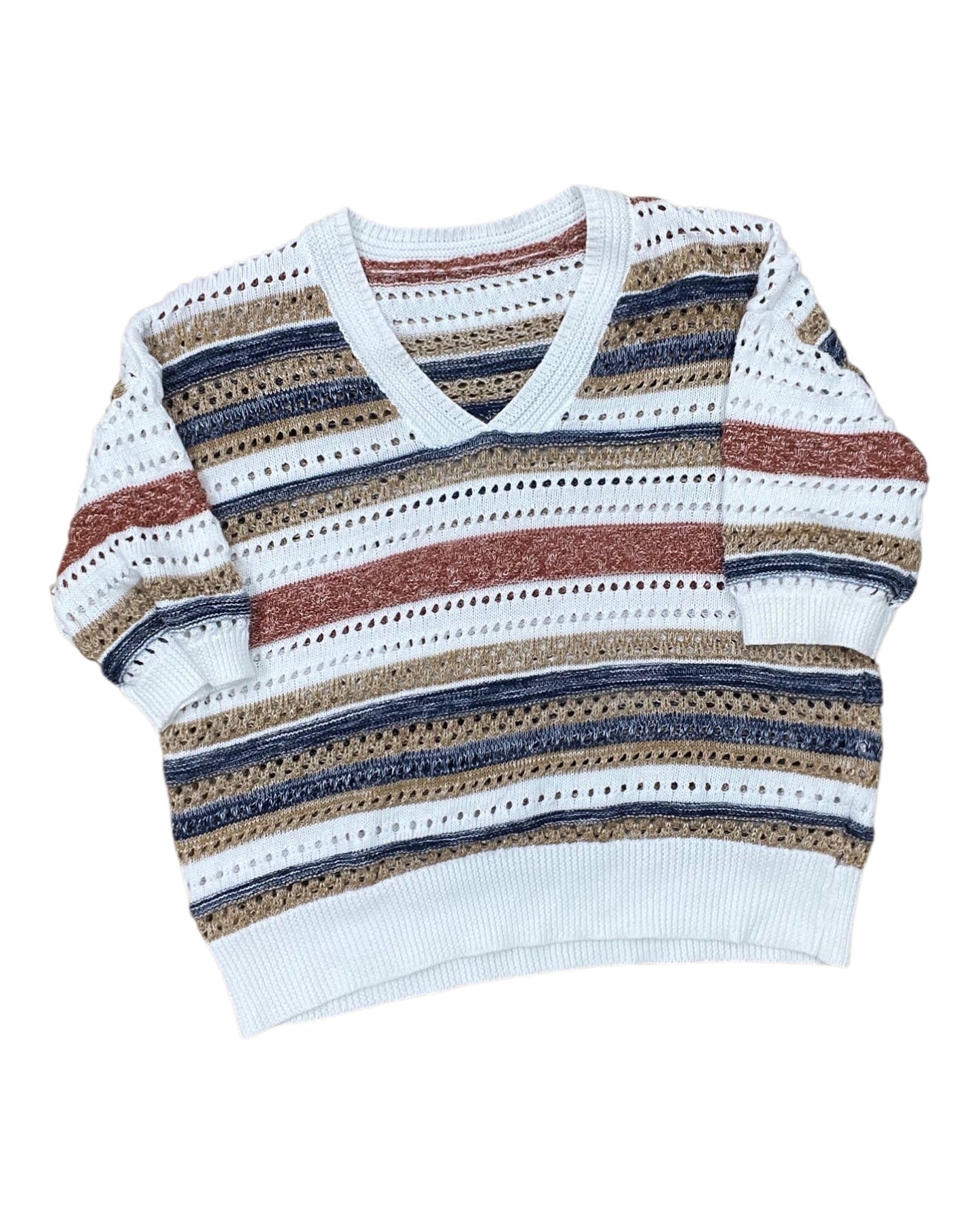 Sweater By Clothes Mentor In White, Size:S