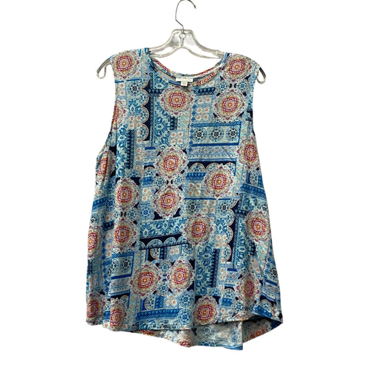 Top Sleeveless By J. Jill In Blue, Size:L