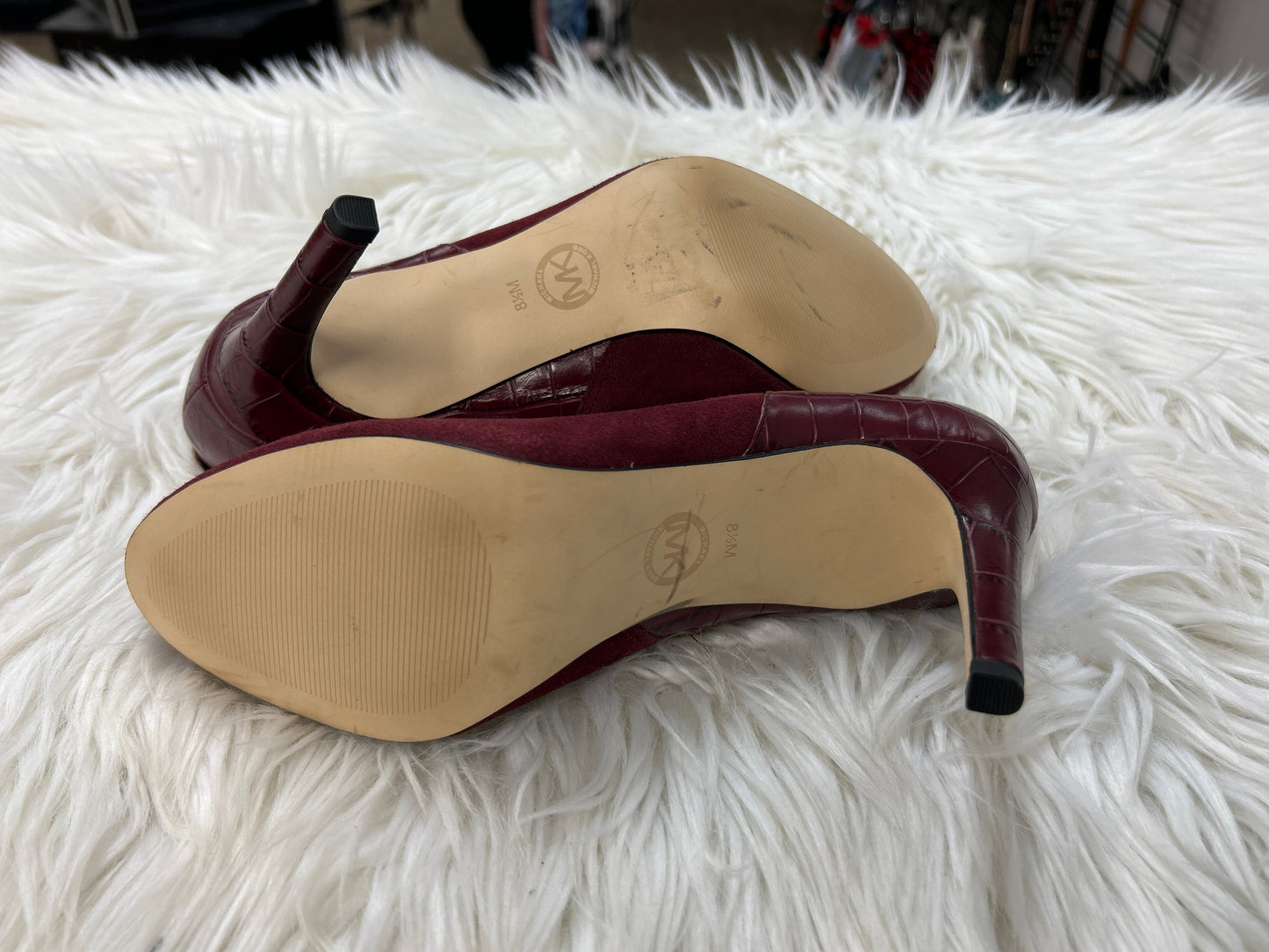 Shoes Heels Stiletto By Michael By Michael Kors In Red, Size:8.5